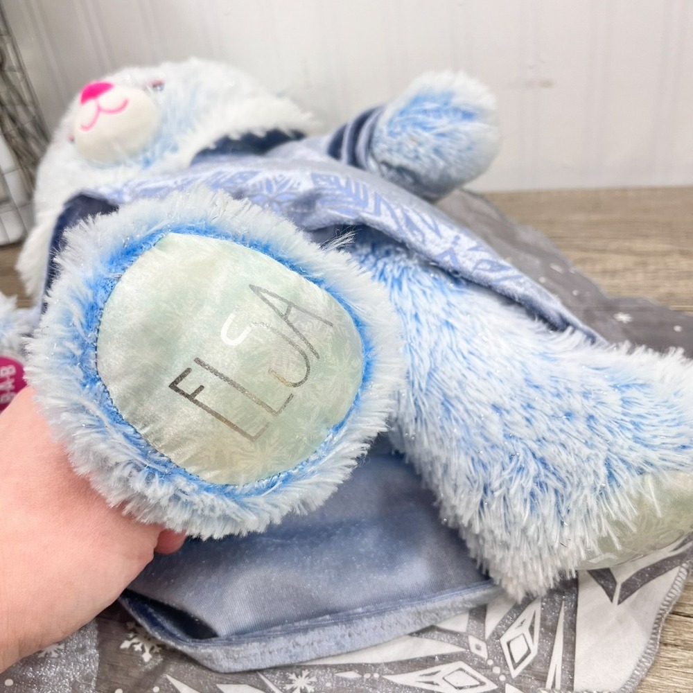 Build A Bear Princess Sparkle Blue Bear‎ Plush Disney Frozen Elsa Dress - Picture 10 of 10